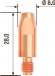 Контактный наконечник M6х28 мм ECU D=1.0 мм 25 шт FUBAG FB.CTM6.28-10