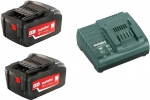 Аккумуляторы 2 шт 18 В и зарядное устройство ASC 30-36 Basic-Set 4.0, METABO, 685050000