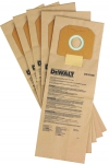Пылесборник бумажный для пылесоса DWV 902L, 5шт, DEWALT, DWV 9401