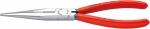 Круглогубцы с плоскими губками, 200 мм, ручки с пластмассовым покрытие, для снятия изоляции, KNIPEX, KN-2611200SB