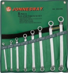 Набор ключей гаечных накидных изогнутых 75° в ложементе 6-22 мм 8 шт JONNESWAY W23108SP