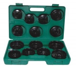 Комплект чашек для съема масляных фильтров 65-100 мм, 14 предметов, JONNESWAY, AI050004