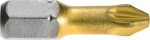 Бита Рz2 3 шт хвостовик шестигранный 1/4 25 мм Max Grip, BOSCH, 2607001593