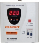 Релейный стабилизатор напряжения 3,0 кВт, RVS-3000LT, PATRIOT, 670301070