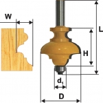 Фреза с подшипником 34.9х15.9х8х32х2Т, MAKITA, D-11483