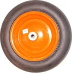 Запасное колесо (литое вулканизированное) 345х15 мм для тачек HB 1101, HB 1301, PRORAB, 13007
