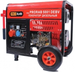 Дизельный генератор 5 кВт, PRORAB 5001 DEBV