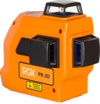 Лазерный нивелир PR-3D, точность 0,02 мм, RGK, 4610011870453