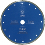 Диск алмазный Турбо Leader по железобетону 115х22,2 мм, DIAM, 000114