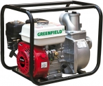 Бензиновая мотопомпа для слабозагрязненной воды 5,5 л/с, GREEN-FIELD, GF 20 CX -168F