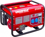 Генератор бензиновый серия GF 2,8 кВт, GREEN-FIELD, GF 3600
