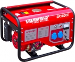Генератор бензиновый серия GF 2,8 кВт, GREEN-FIELD, GF 3600E