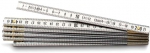 Метр складной Gravemat металлический с латунными фиксаторами 1 м, STANLEY, 0-35-304
