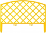 Забор декоративный "ПЛЕТЕНЬ", 24x320см, желтый, GRINDA, 422207-Y