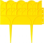 Бордюр декоративный для цветников, 14х310см, желтый, GRINDA, 422223-Y