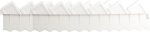 Ограждение для клумб, цвет белый, 2 секции, GRINDA, 8-422305