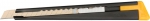 Нож с выдвижным лезвием, черный, 9 мм, OLFA, OL-180-BLACK