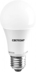 Лампа светодиодная "LED technology", цоколь E27 (стандарт), теплый белый свет (2700 К), 220 В, 8 Вт (60), СВЕТОЗАР, 44505-60