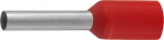 Наконечник штыревой, изолированный, для многожильного кабеля, красный, 1,0 кв.мм, 25 шт, СВЕТОЗАР, 49400-10