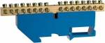 Шина нулевая на DIN-изоляторе, макс. ток 100 А, 5,2 мм, 16 полюсов, СВЕТОЗАР, 49807-16