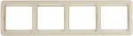 Панель "ГАММА" четверная горизонтальная, цвет бежевый, СВЕТОЗАР, SV-54150-B