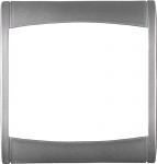 Панель "ЭФФЕКТ" накладная цвет светло-серый металлик 1 гнездо СВЕТОЗАР SV-54445-SM