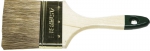 Кисть плоская "LASUR-STANDARD", смешанная (натуральная и искусственная) щетина, деревянная ручка, 100мм, STAYER, 01031-100