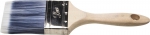 Кисть плоская "AQUA-LUX", искусственная щетина, неокрашенная профессиональная деревянная ручка, 63мм, STAYER, 01055-063