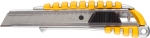 Нож "MASTER" металлический обрезиненный корпус, автостоп, 18мм, STAYER, 09143