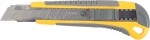 Нож "MASTER" с выдвижным сегмент. лезвием, пластмассовый, 18мм, STAYER, 0916