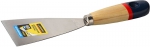 Шпательная лопатка "PROFI" c нержавеющим полотном, деревянная ручка, 60мм, STAYER, 10012-060