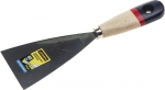 Шпательная лопатка "PROFI" c нержавеющим полотном, деревянная ручка, 80мм, STAYER, 10012-080