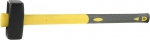 Кувалда "PROFI" кованая с обратной двухкомпонентной фиберглассовой рукояткой и защитной резиновой манжетой, 1,5кг, STAYER, 20111-1,5