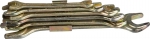 Набор Ключи "ТЕХНО" рожковые, 6-19мм, 6 предметов, STAYER, 27040-H6