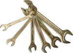 Набор Ключи "ТЕХНО" рожковые, 8-24мм, 6 предметов, STAYER, 27041-H6