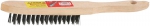 Щетка "MASTER" проволочная стальная с деревянной ручкой, 3 ряда, STAYER, 35020-3