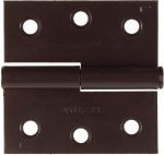 Петля дверная "MASTER" разъемная, цвет коричневый, левая, 75мм, STAYER, 37613-75-3L