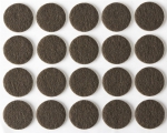 Накладки "COMFORT" на мебельные ножки самоклеящиеся фетровые коричневые круглые 16 мм 20 шт STAYER 40910-16