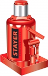 Домкрат гидравлический бутылочный "RED FORCE" 30 т 285-465 мм STAYER 43160-30_z01