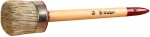 Кисть круглая "УНИВЕРСАЛ - МАСТЕР", светлая щетина, деревянная ручка, №16х55мм, ЗУБР, 01501-55