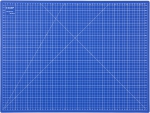 Коврик "ЭКСПЕРТ", непрорезаемый, 3мм, цвет синий, 600х450 мм, ЗУБР, 09901