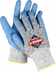 Перчатки для защиты от порезов, с рельефным латексным покрытием, размер L (9), ЗУБР