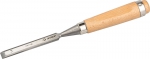 Стамеска-долото "ЭКСПЕРТ" с деревянной ручкой, хромованадиевая, 14мм, ЗУБР, 18096-14