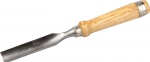 Стамеска-долото "ЭКСПЕРТ" полукруглая с деревянной ручкой, хромованадиевая сталь, 25мм, ЗУБР, 1822-25_z01