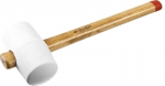 Киянка "МАСТЕР" резиновая белая, с деревянной рукояткой, 0,68кг, ЗУБР, 20511-680_z01