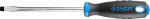 Отвертка "ПРОФИ" хромованадиевая сталь, двухкомпонентная рукоятка, магнит наконечник, SL8,0x150мм, ЗУБР, 25231-8.0-150_z01