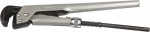 Ключ трубный рычажный "МАСТЕР", прямые губки, Сr-V, № 1, 1", ЗУБР, 27334-1