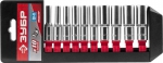 Набор "МАСТЕР": Торцовые головки (1/4") удлиненные на пластиковом рельсе, Cr-V, 4-13мм, 10 предметов, ЗУБР, 27657-H10