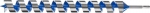 Сверло "ЭКСПЕРТ" по дереву, спираль Левиса, шестигранный хвостовик 12,5мм, d=52мм, L=600мм, ЗУБР, 2948-600-52