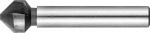 Зенкер "ЭКСПЕРТ" конусный с 3-я реж. кромками, сталь P6M5, d 10,4х50мм, цилиндрич.хв. d 6мм, для раззенковки М5, ЗУБР, 29730-5